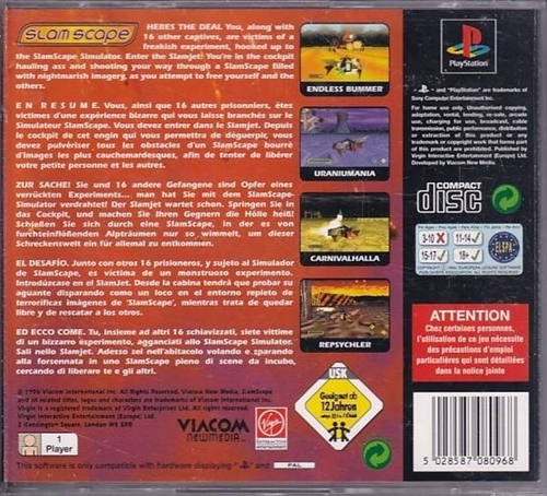 Slamscape - PS1 (B Grade) (Genbrug)